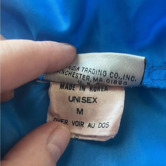 VTG SKYR Jacket Womens M Medium Blue Windbreaker Lightweight Half Zip Pullover - Picture 11 of 11